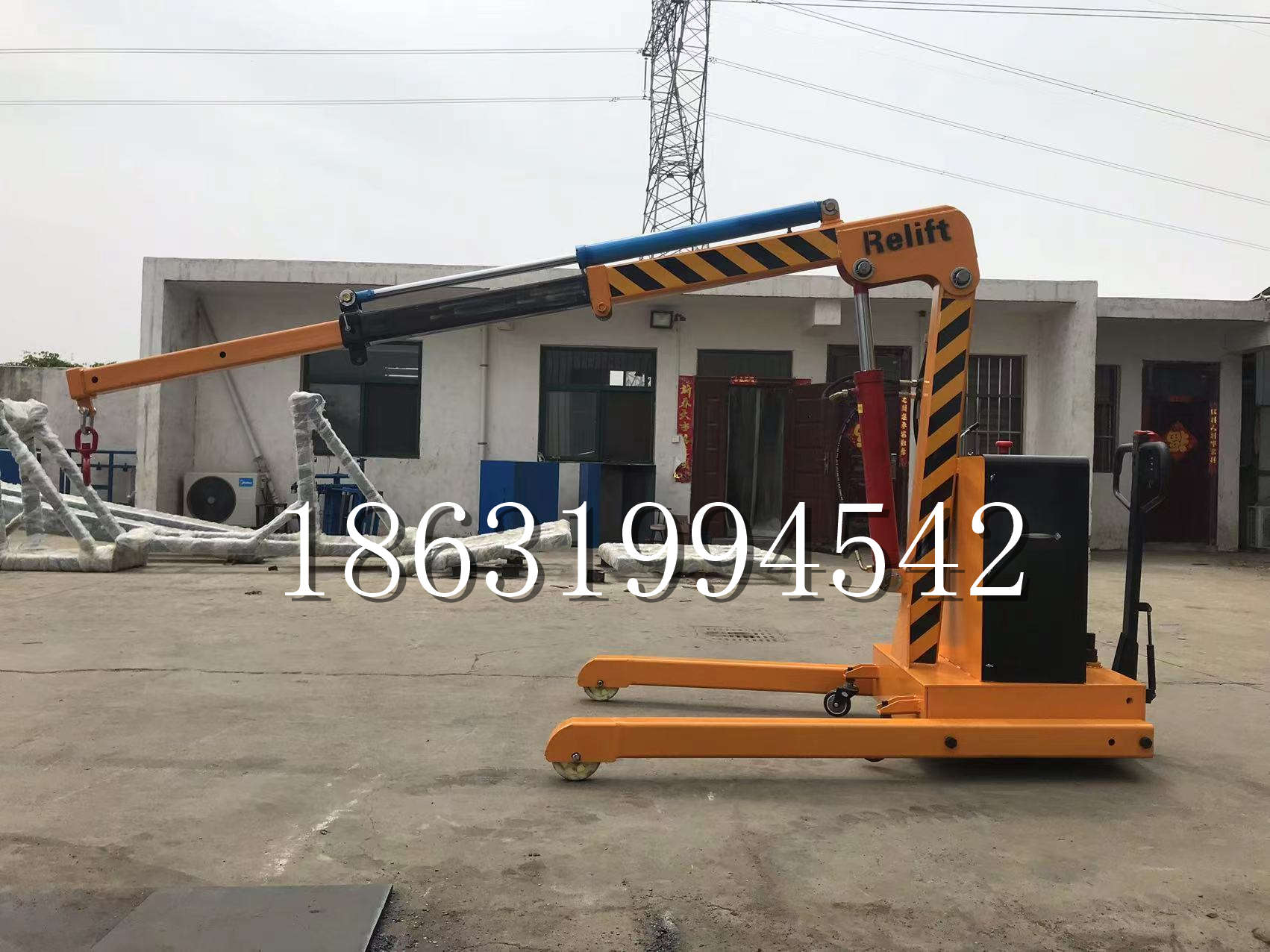 阜平县久征定做3吨三轮随车吊 农用园林绿化移树吊 平板工程用小吊机