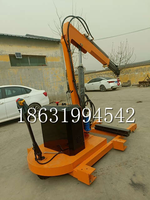 阜平县自卸车厢随车吊 自制轮式四不像起重机 四驱平板吊 5吨 贵盛